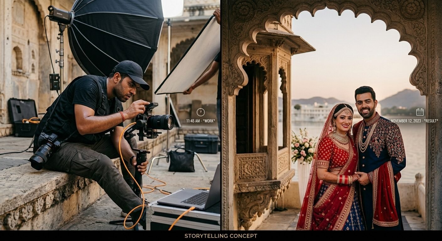 Behind Every Perfect Wedding Photo – A Story