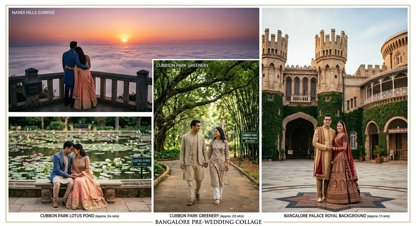 Top Pre-Wedding Shoot Locations in Bangalore